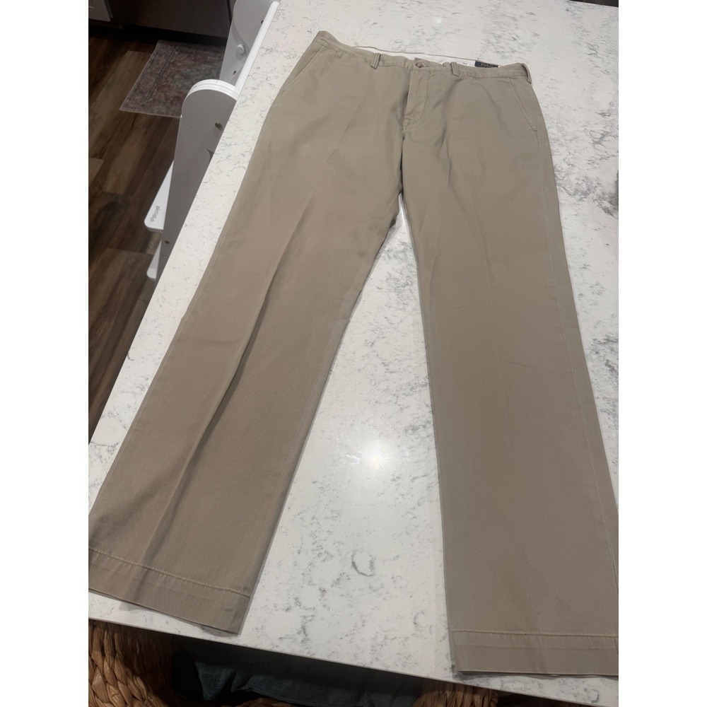 Polo Ralph Lauren Classic Fit Chino Pants Mens 36x34 Khaki Tan Cotton Twill